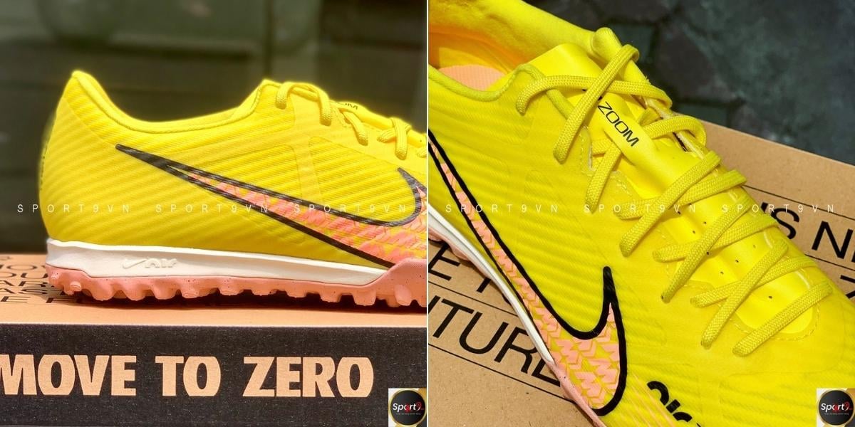 Giày bóng đá Nike Zoom Mercurial Vapor 15 Academy TF Lucent - Màu vàng - DJ5635-780